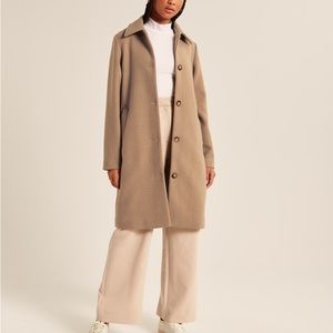 Abercrombie & Fitch Wool Blend Coat